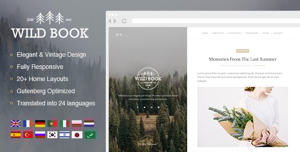 Wild Book v1.8.2 - Vintage, Elegant & Summer