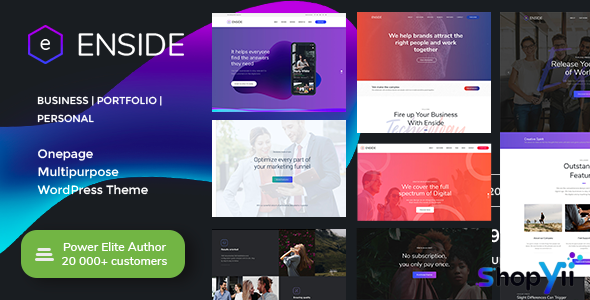 Enside v1.4.2 - Multipurpose Onepage WordPress Theme