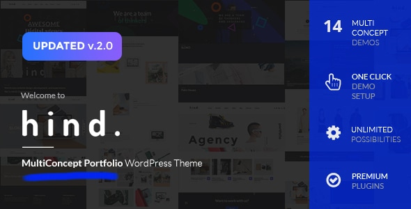 Hind v2.3 - Multi-Concept Portfolio & Photography WordPress Theme