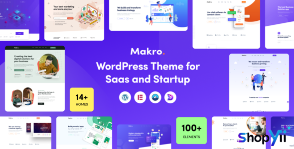 Makro v1.2.9 - WordPress Theme For Saas & Startup
