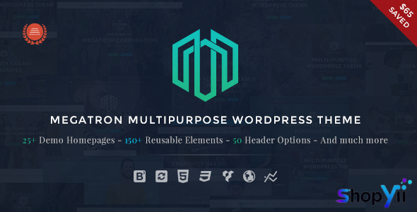 Megatron v3.7 - Responsive MultiPurpose WordPress Theme