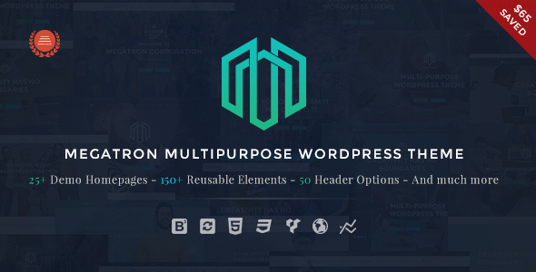 Megatron v3.1 - Responsive MultiPurpose WordPress Theme