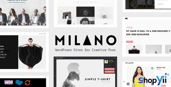 Milano v5.6 - Creative Minimal Portfolio & WooCommerce