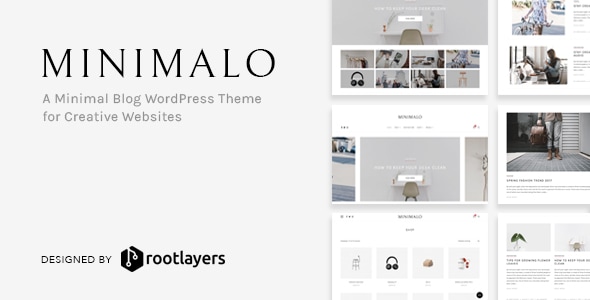 Minimalo v1.0.7 - A Minimal Blog WordPress Theme for Creative Websites