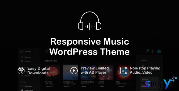 Musik v4.2 - Responsive Music WordPress Theme
