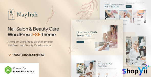 Naylish v1.0 – Nail Salon & Beauty Care FSE WordPress Theme