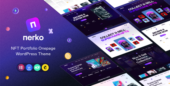 Nerko v1.1 - NFT Portfolio WordPress Theme