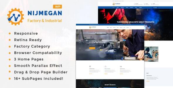 Nijmegan v2.2 - Factory and Industrial Business WordPress Theme