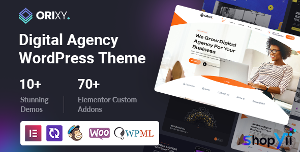 Orixy v1.1.1 - Digital Agency WordPress Theme