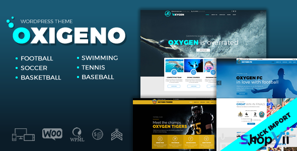 Oxigeno v1.3.9 – Sports Club & Team WordPress Theme