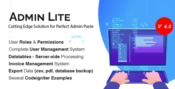 Admin Lite v1.5 - PHP Admin Panel + User Management