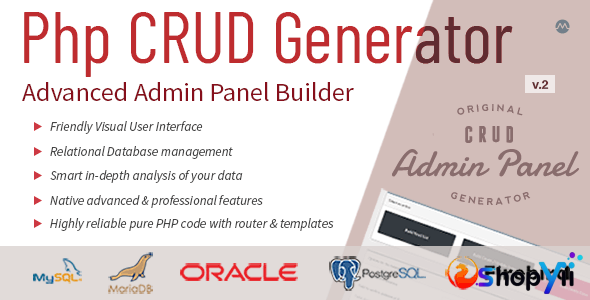 PHP CRUD Generator v1.7.7 - nulled