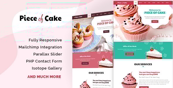 Piece of Cake v1.0 - Responsive HTML5 Template