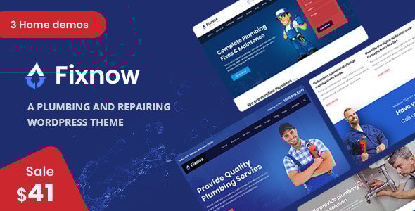 Fixnow v2.1 - A Perfect Plumbing WordPress Theme