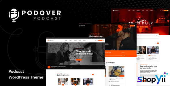 Podover v1.0.1 - Podcast WordPress Theme