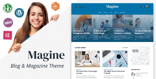 Magine v1.4.1 - Business Blog WordPress Theme