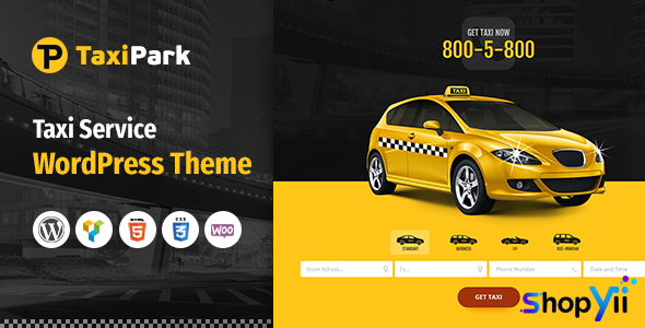 TaxiPark v1.5.9 - Taxi Cab Service Company WordPress Theme