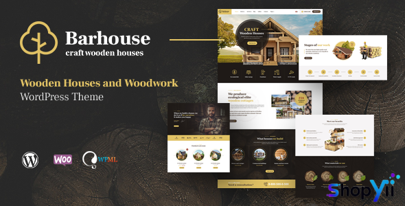 Barhouse v1.1.6 - Wooden House Construction and Woodworks WordPress Theme