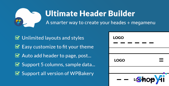Ultimate Header Builder v1.5.4 - Addon WPBakery Page Builder