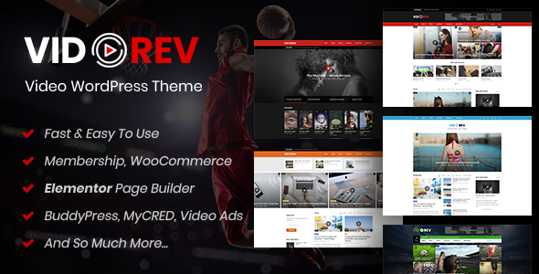 VidoRev v2.9.9.5 - Video WordPress Theme