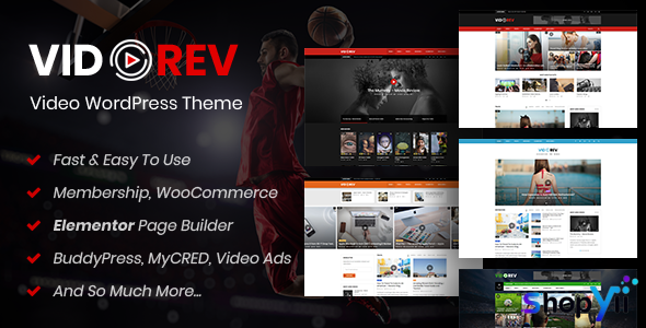 VidoRev v2.9.9.9.8.8 - Video WordPress Theme