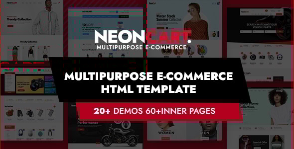 NeonCart v1.0 - Multipurpose Ecommerce Bootstrap 5 & 4 HTML Template