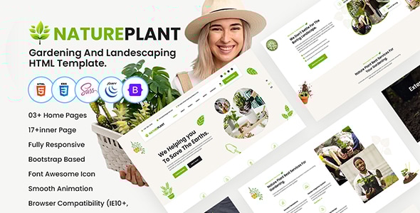 NaturePlant - Gardening And Landscaping HTML Template