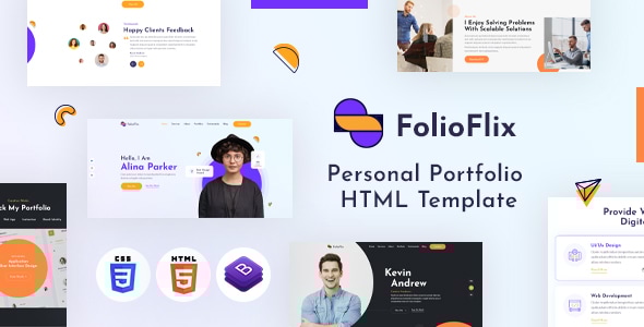FolioFlix v1.0 - Personal Portfolio HTML Template