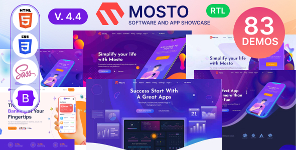 Mosto v03 - app landing page