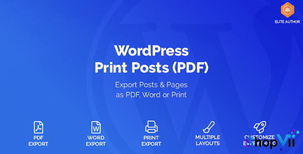 WordPress Print Posts & Pages (PDF) v1.4.0