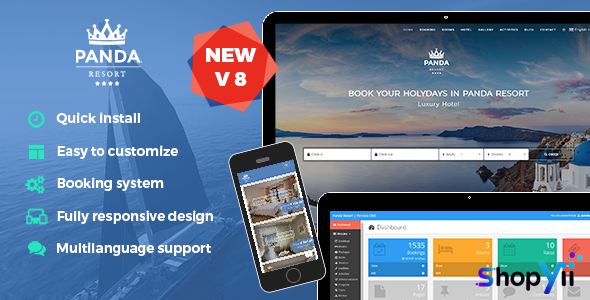 Panda Resort v7.6.1 - CMS for Single Hotel - Booking System