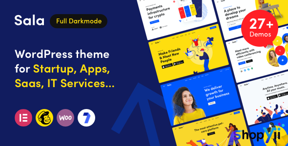 Sala v1.0.6 - Startup & SaaS WordPress Theme