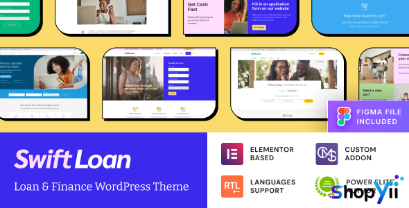Swift Loan v1.1.8 - Payday & Banking Finance WordPress Theme