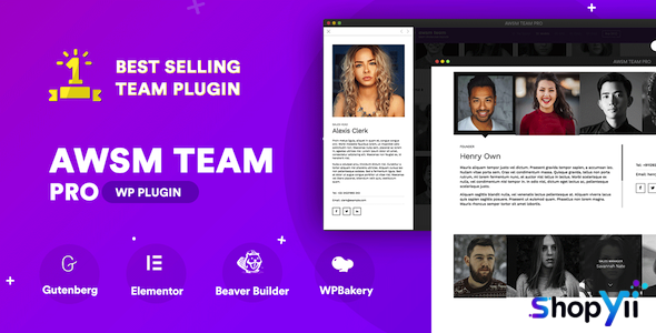 The Team Pro v1.7.1 - Team Showcase WordPress Plugin