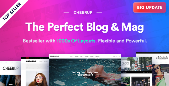 CheerUp v7.0.3 - Blog / Magazine - WordPress Blog Theme