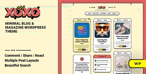 Xoxo v1.0.6 - Blog & Magazine WordPress Theme