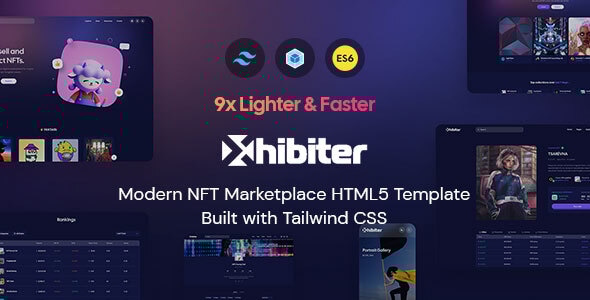 Xhibiter v1.6 - NFT Marketplace HTML Template