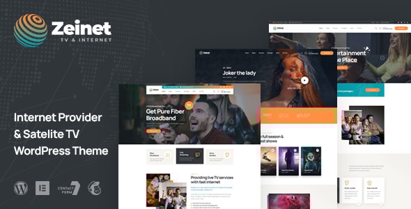 Zeinet v1.0 - Internet Provider & Satellite TV WordPress Theme