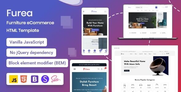 Furea v2.2.0 - Furniture eCommerce HTML Template