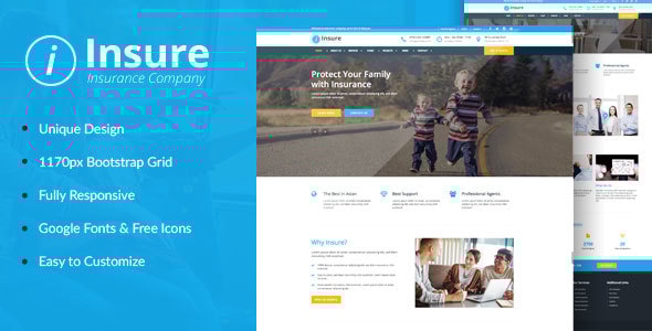 Insure v1.0 - Insurance, Finance, & Business HTML Template