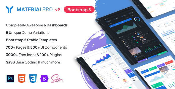 MaterialPro v4.7 - Material Design Bootstrap 4 Admin Template