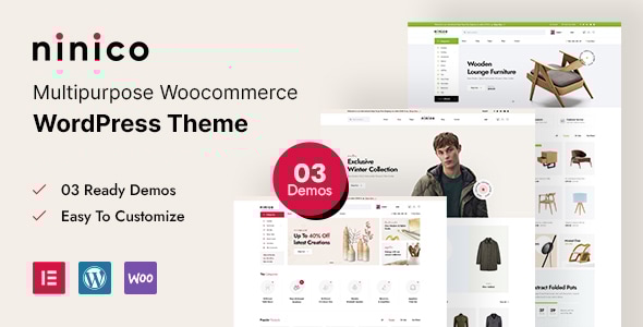 Ninico v1.0.1 - Minimal WooCommerce WordPress Theme