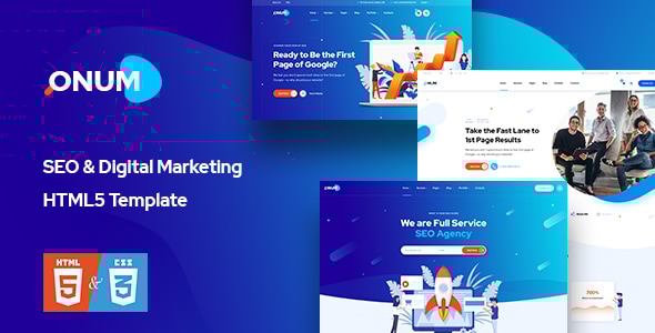 Onum v1.0 - SEO & Marketing HTML5 Template