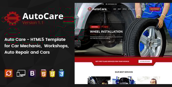 Auto Care v1.1 - Car Mechanic HTML5 Template