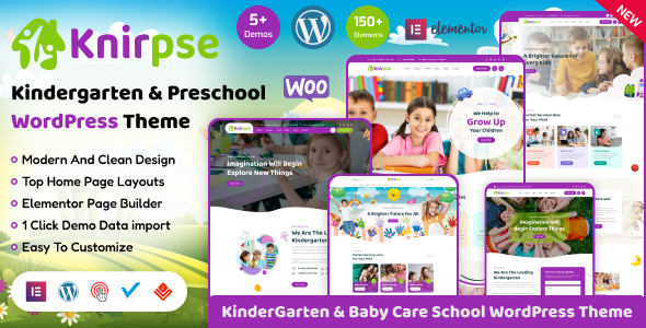 Knirpse v1.1 – Kindergarten & Baby Care WordPress Theme