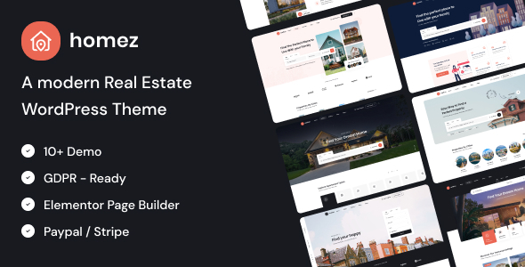 Homez v1.0.5 – Real Estate WordPress Theme