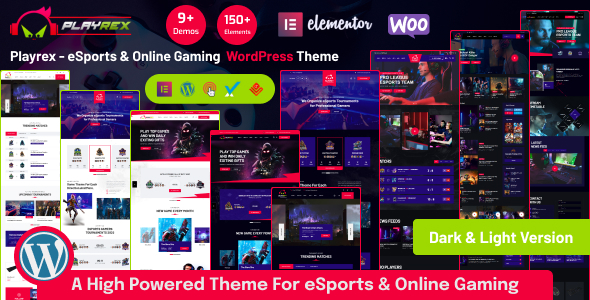 Playrex v1.2 - eSports & Gaming Clan News WordPress Theme