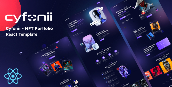 Cyfonii - NFT Portfolio React Template