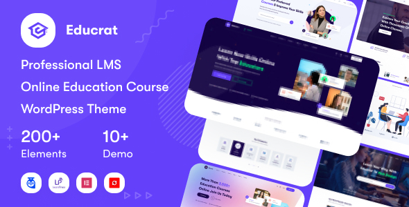 Educrat v1.0.13 - Online Course Education WordPress Theme