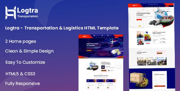 Logtra v1.1 - Transportation & Logistics HTML Template